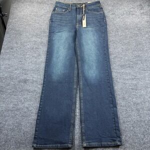 Studio 12 Jeans Juniors 05 Blue Medium Wash Relaxed Straight‎ Stretch Denim Teen